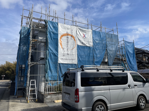 外装リフォーム工事がまもなく完成します！